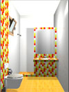3D Απεικόνιση μπάνιου Νο 1 ΟΨΗ 