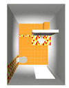 3D Απεικόνιση μπάνιου Νο 1