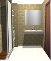 3D Απεικόνιση μπάνιου Νο 2 ΟΨΗ 1